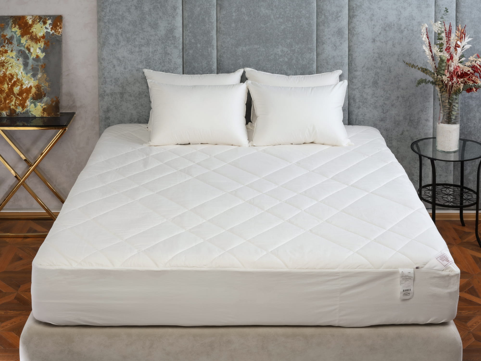 Наматрасник хлопок mattress сottonwash grass легкий 2142 Наматрасник MATTRESS COTTONWASH GRASS легкий с юбкой 140х200х40 — изображение 1